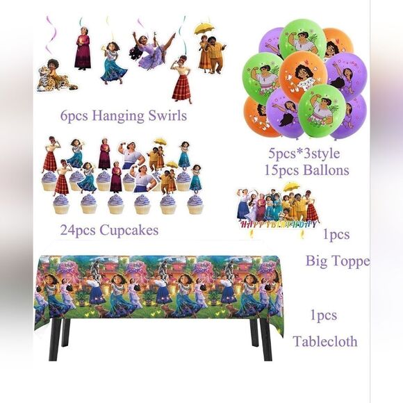 NWT Encanto Birthday Party Supplies, Encanto Party Decorations For 3rd Birthday - Picture 5 of 7